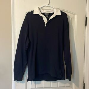 H&M Men’s Rugby Polo Navy Size Small